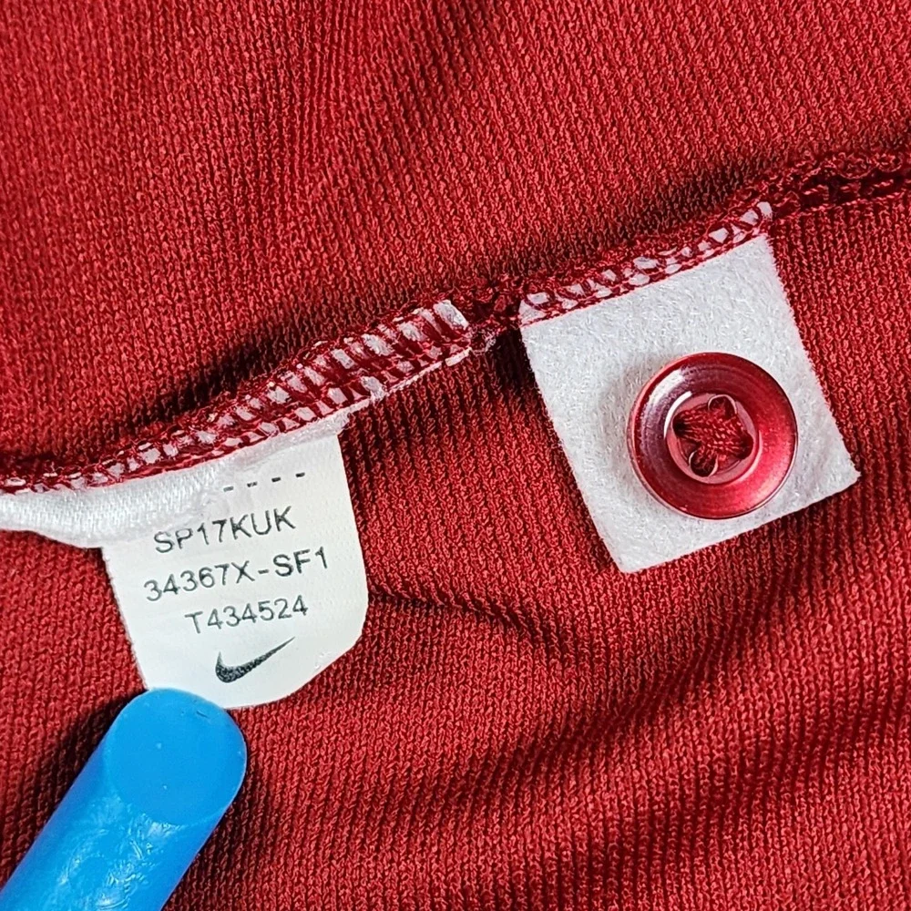Stanford Cardinal Embroidered Polo Golf Shirt Mens XXL Red Nike Dri-Fit Athletic